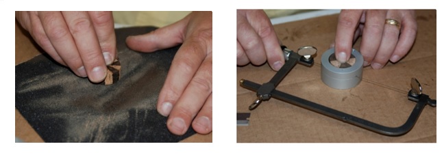 Sanding Slicing Cork Rings
