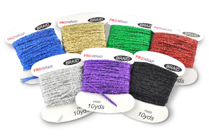 This 7-piece color kit comes with highly reflective braid in the following colors: Gold, Green, Red, Black, Blue, Purple, and Silver.
