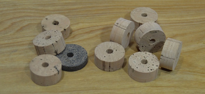 3   cork  6"  grips for rod building